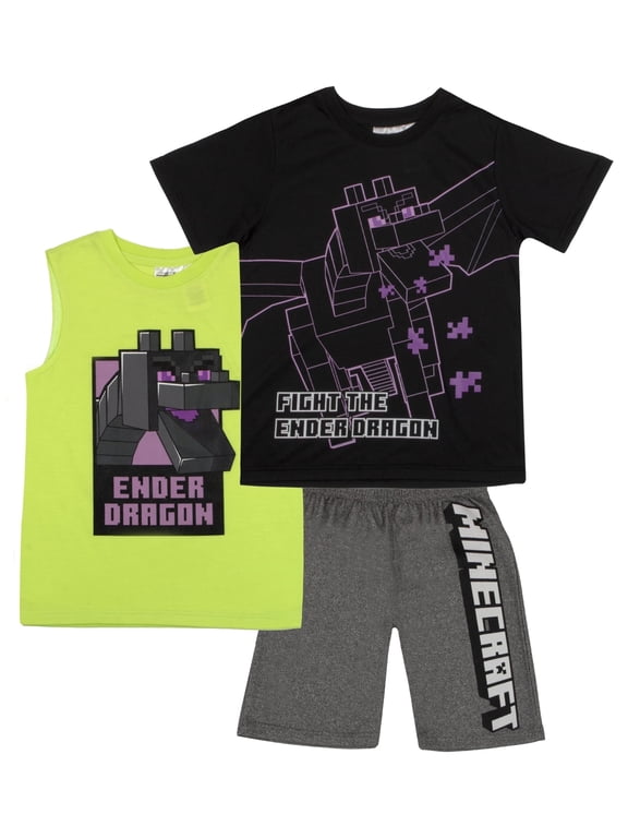 Boys Creepers T-Shirt, Tank Top & Shorts Set (Little & Big Boys), 3-Piece Bundle, Sizes 4–8