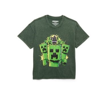 Minecraft Boys Creepers Graphic Tee, Sizes XS-2XL