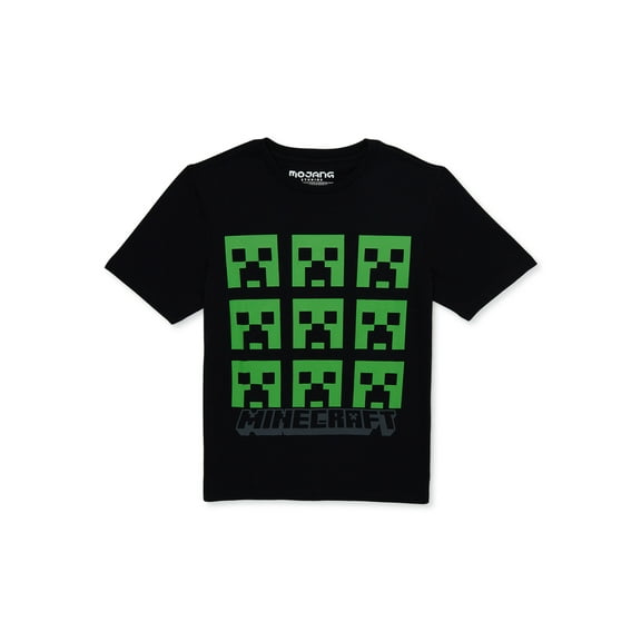 Minecraft Boys, Crew Neck, Short Sleeve, Graphic T-Shirt, Sizes 4-18