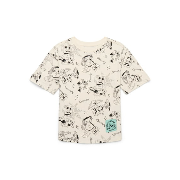 Minecraft Boys Crewneck Graphic Tee, Sizes 4-18