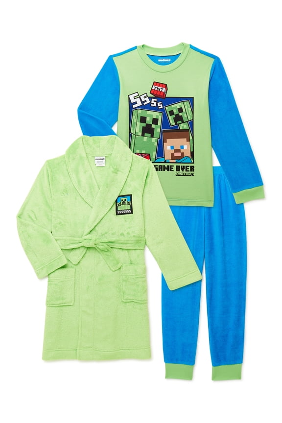 Boys Exclusive Classic Robe Set, 3-Piece, Sizes 4-12