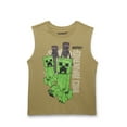 thumbnail image 1 of Minecraft Boys Fashion Muscle Graphic Tank, Sizes 4-18, 1 of 3