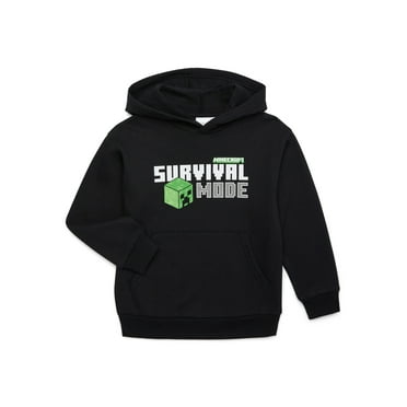 Minecraft Boys’ Front Back Graphic Hoodie, Sizes 4-18