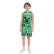 Minecraft Boys Character Graphic Basketball Jersey and Shorts Set, 2-Piece, Sizes 4-12