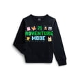 thumbnail image 1 of Minecraft Boys Graphic Crew Fleece Sweatshirt with Long Sleeves, Sizes XS-2XL, 1 of 3