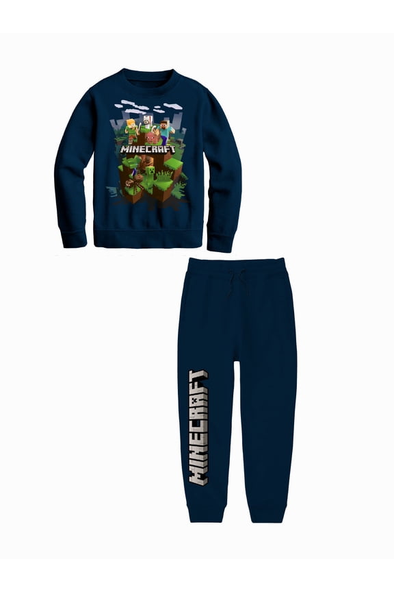 Boys Graphic Hoodie & Jogger Outfit Set, 2-Piece, Sizes XS-XL