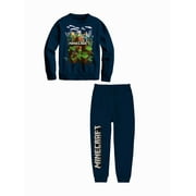 Minecraft Boys Graphic Hoodie & Jogger Outfit Set, 2-Piece, Sizes XS-XL