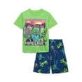 thumbnail image 1 of Minecraft Boys Graphic Tee and Shorts Pajama Set, 2-Piece, Sizes 4-12, 1 of 3