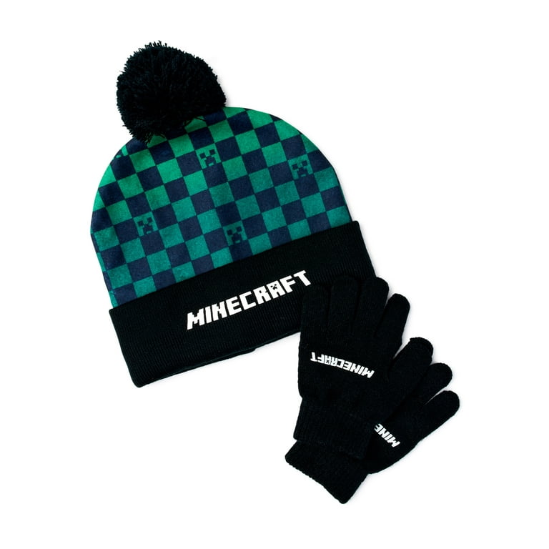 Minecraft hat and gloves set cheap