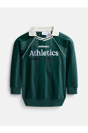 Boys Fleece Polo with Long Sleeves, Size 4-18