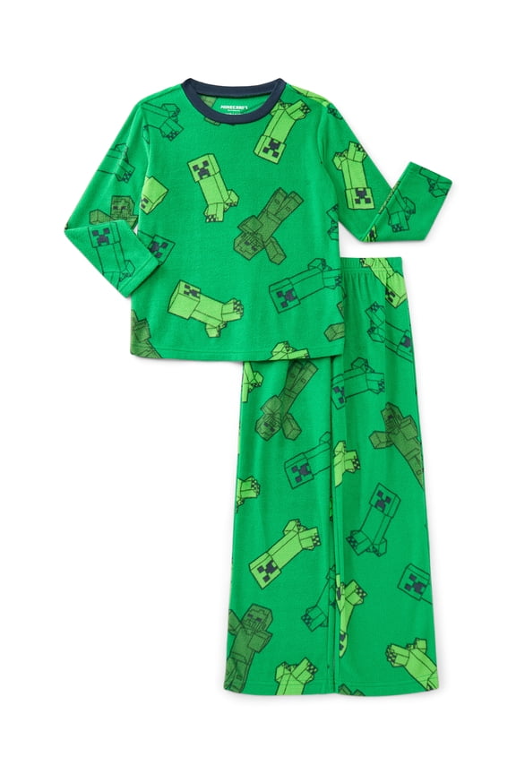 Boys Holiday Long Sleeve Top and Pants Pajama Set, 2-Piece, Sizes 4-12