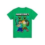 Minecraft Boys & Big Boys, Short Sleeve, Graphic T-Shirt, Sizes 4-18