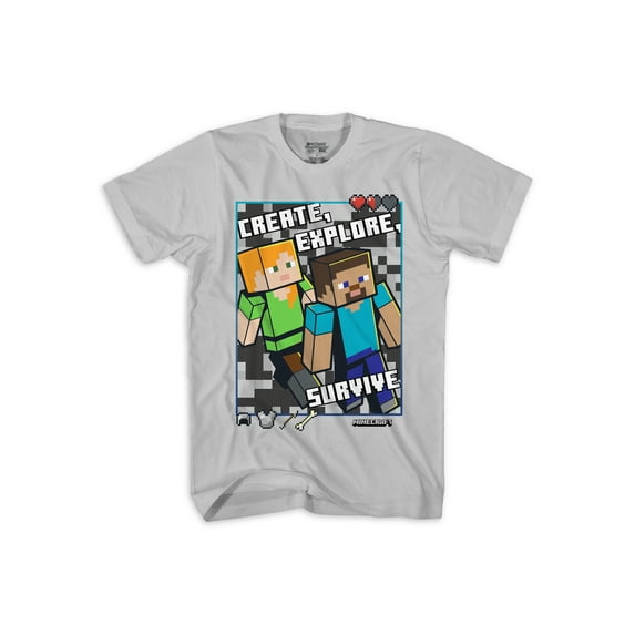 Minecraft Boys Nap Short Sleeve Tee, Sizes 4-18