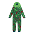thumbnail image 1 of Minecraft Boys' Onesie Pajamas - Creeper Soft Fleece One Piece Hooded Sleepwear Pajama (Sizes: 6-12), 1 of 7