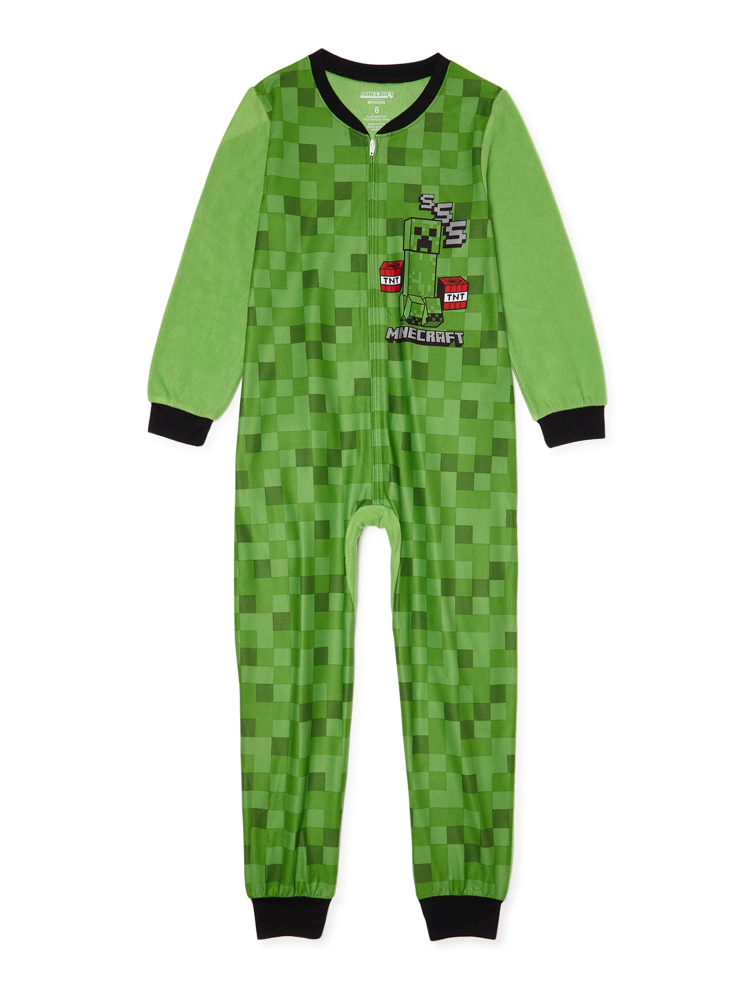 Minecraft Boys Pajama Blanket Sleeper Sizes 4 12 Liberia Ubuy