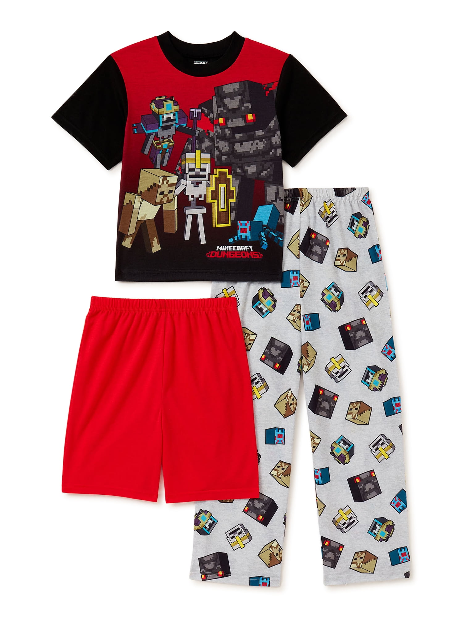 Minecraft Boys Pajama Set, 3Piece, Sizes 612