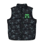 SONIC THE HEDGEHOG Minecraft Boys Graphic Puffer Vest, Sizes 4-16