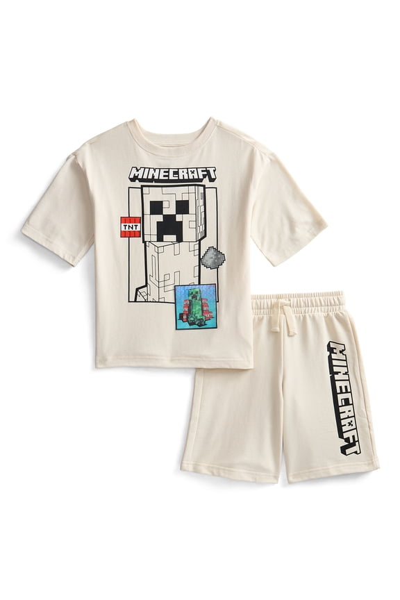 Boys Graphic Tee and Fleece Shorts Set, 2-Piece, Sizes 4-16