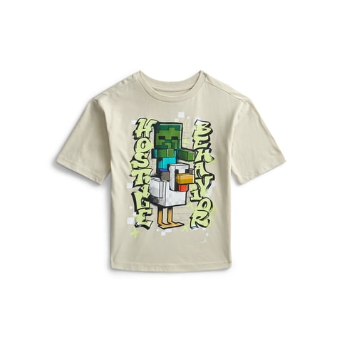 Minecraft Boys Graphic Tee with Short Sleeves, Sizes 4-18
