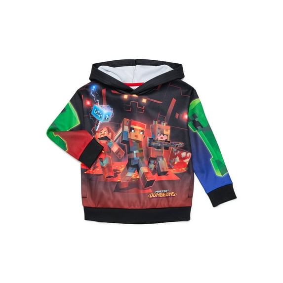 Minecraft Boys Sublimated Graphic Hoodie, Sizes 4-18