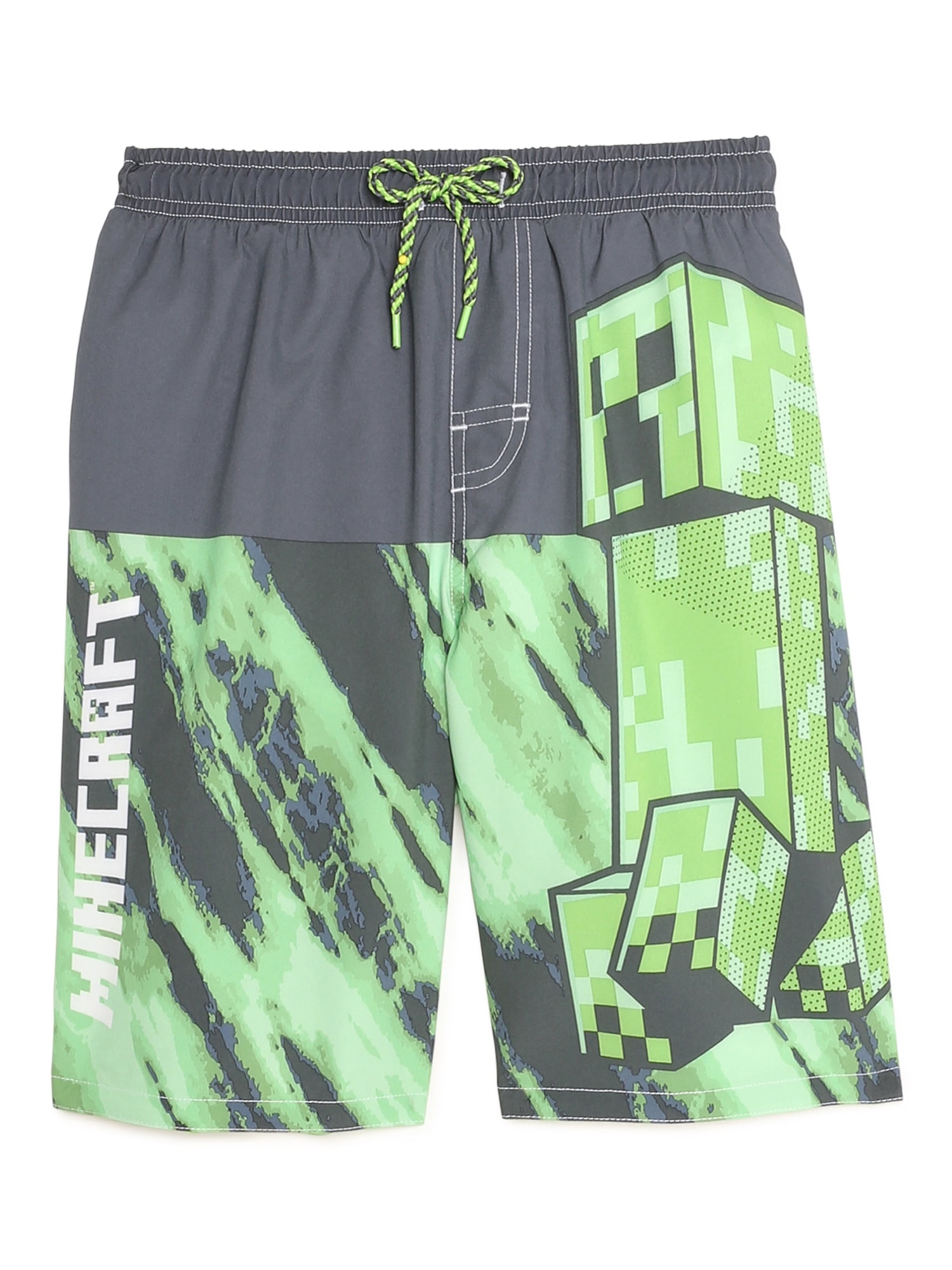 Minecraft Boys Swim Trunks Sizes 4 16 Walmart