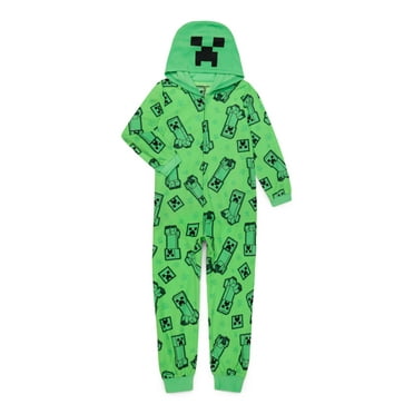 Minecraft Boys Union Suit Pajamas, Sizes 4-19