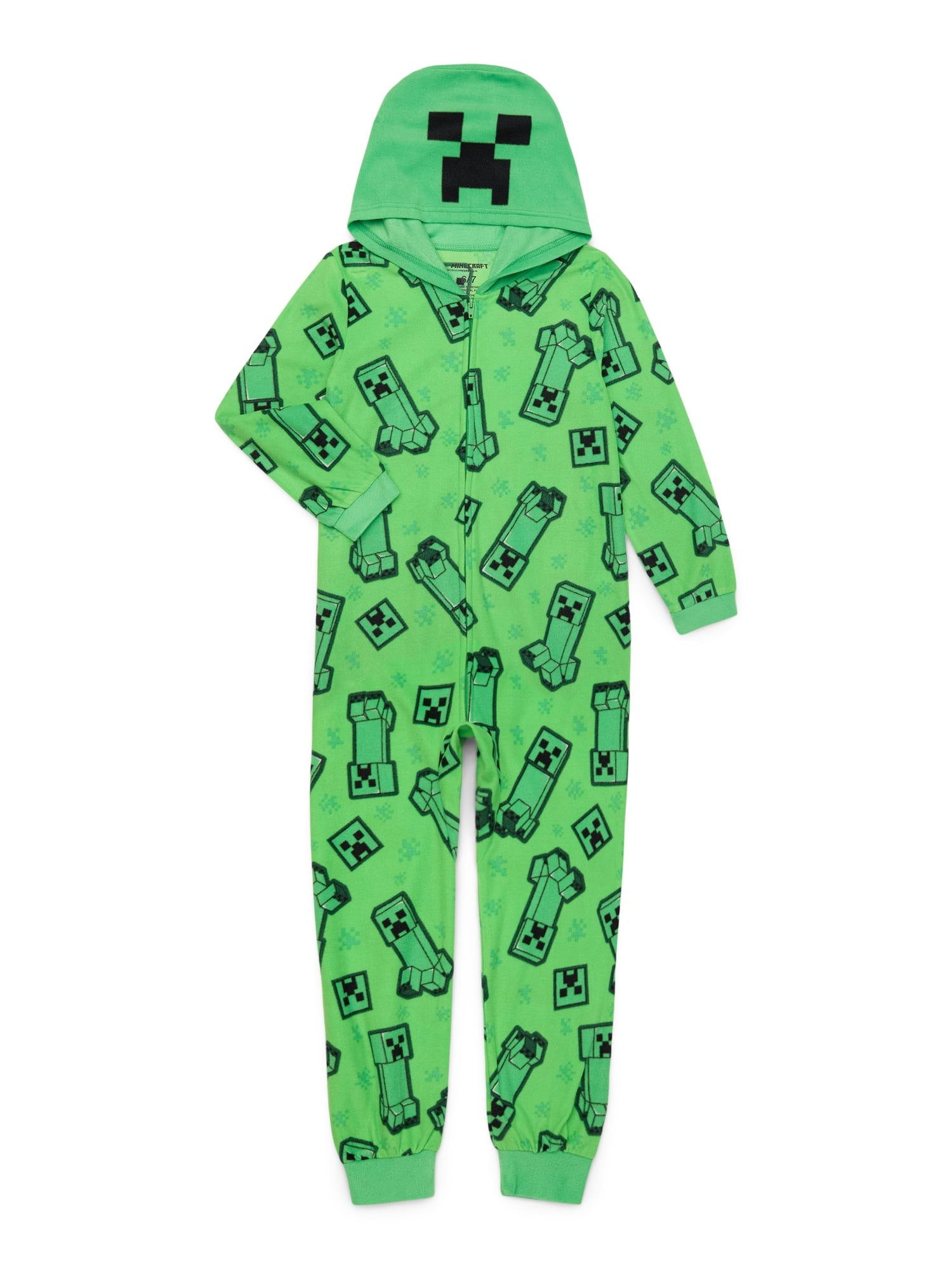 Minecraft Boys Union Suit Pajamas, Sizes 4-20