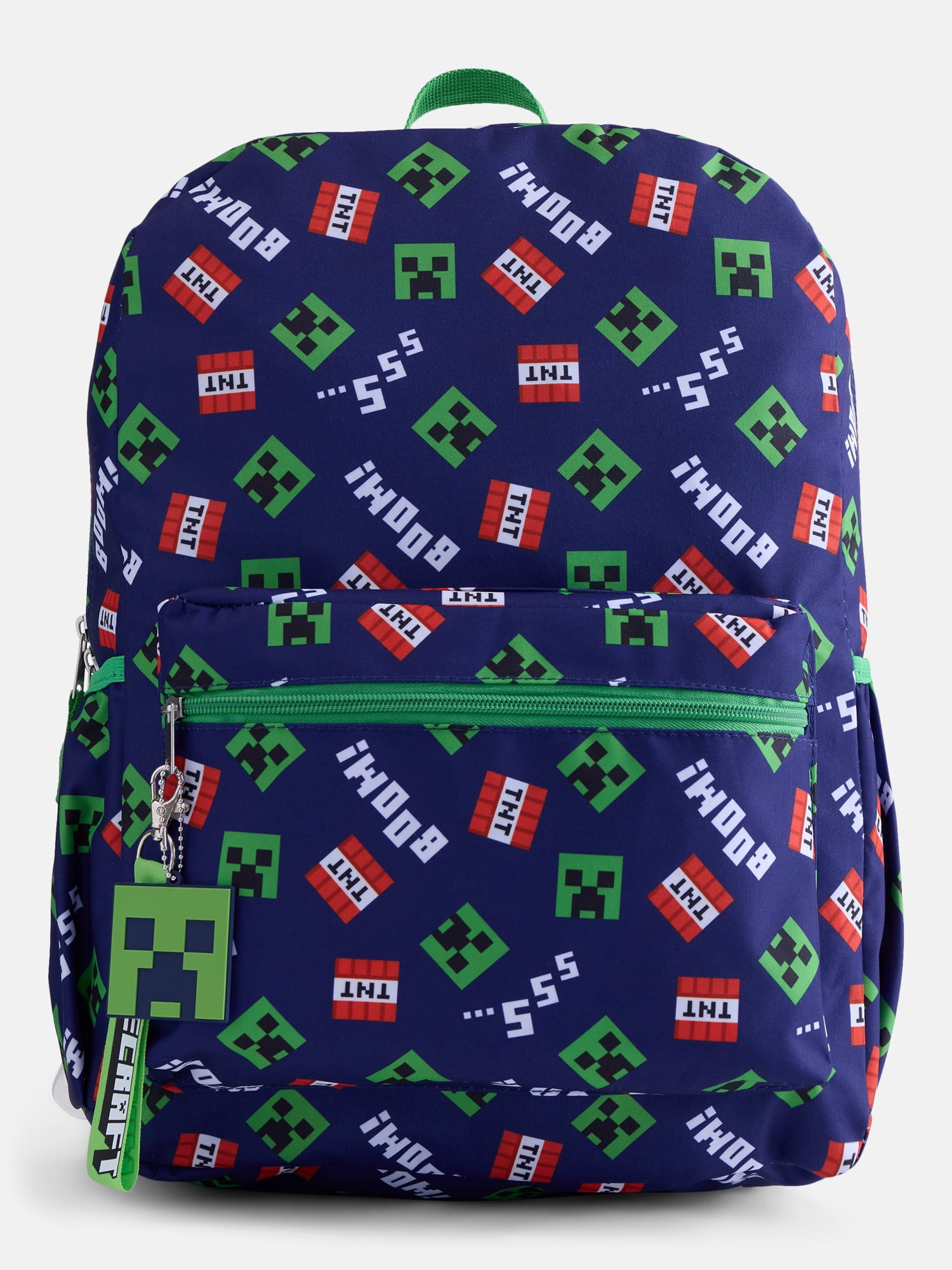 Minecraft Kids' 17" Fun Day Print Laptop Backpack, Navy