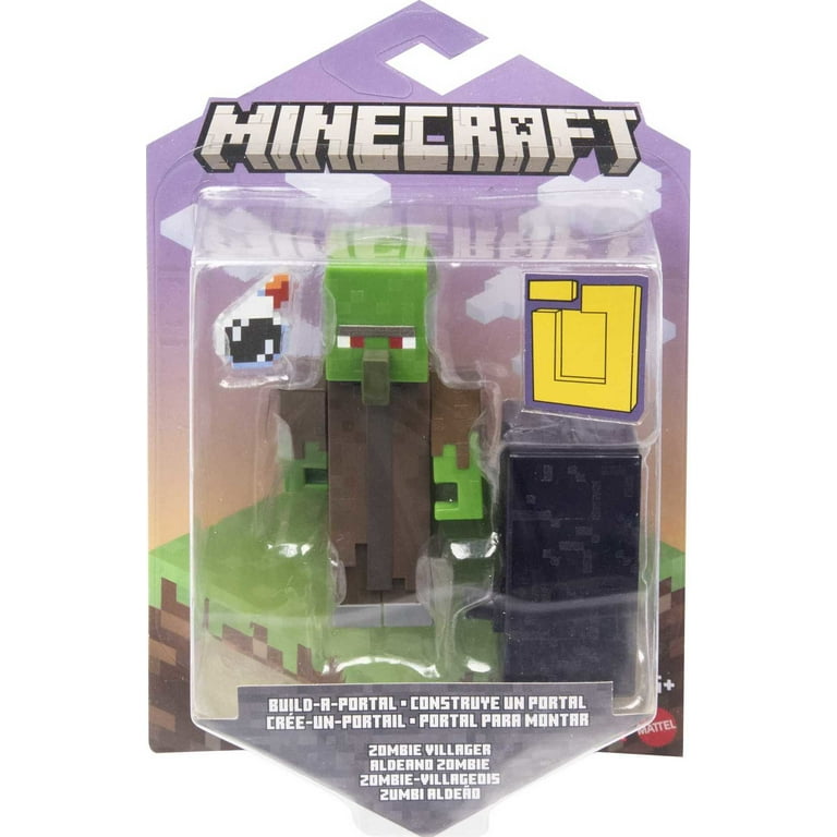 Minecraft Build-A-Portal Figures, 3.25-inch Action Figure with Minecraft Build-A-Portal Figures, 3.25-inch Action Figure with