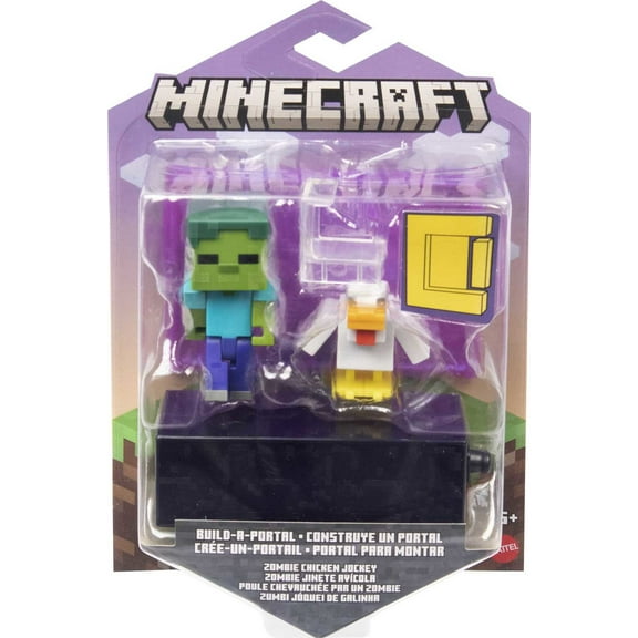 Minecraft Build-A-Portal Zombie Chicken Jockey Action Figure