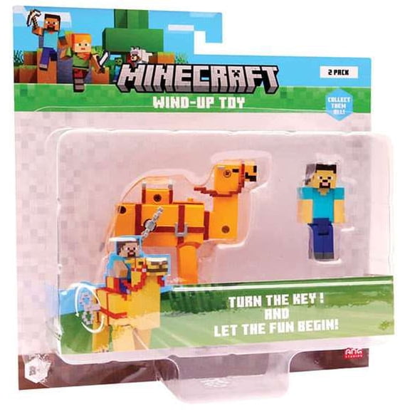 Minecraft Camel & Steve Wind-Up Toy