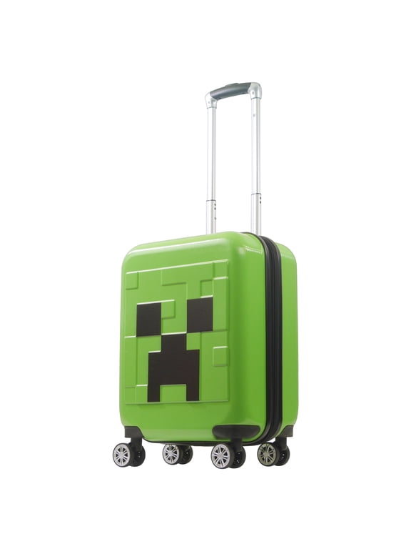 Carry On Suitcase, Kids and Adult Travel Luggage with Hard Shell, Creeper