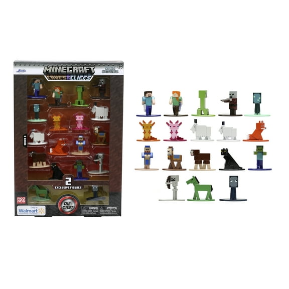 Minecraft Caves and Cliffs Series 8 Die-Cast Figures 18-pack Multi-Color