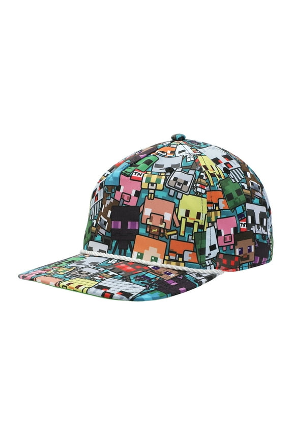 Minecraft Characters All-Over Print Snapback Hat