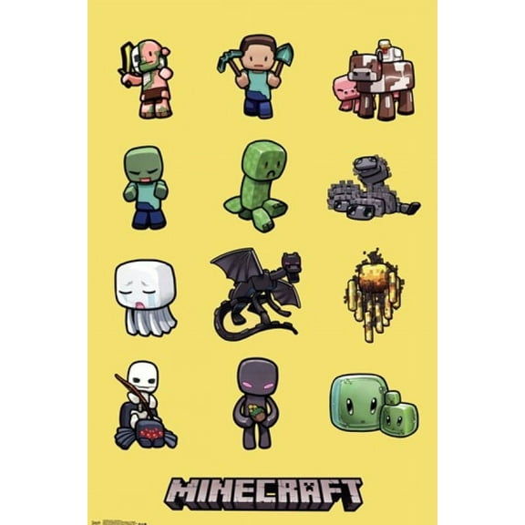 Minecraft - Characters Poster Print (22 x 34)