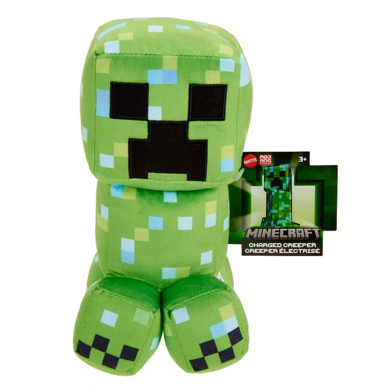 Minecraft Charged Creeper Plush Character, 8-inch Collectible Soft
