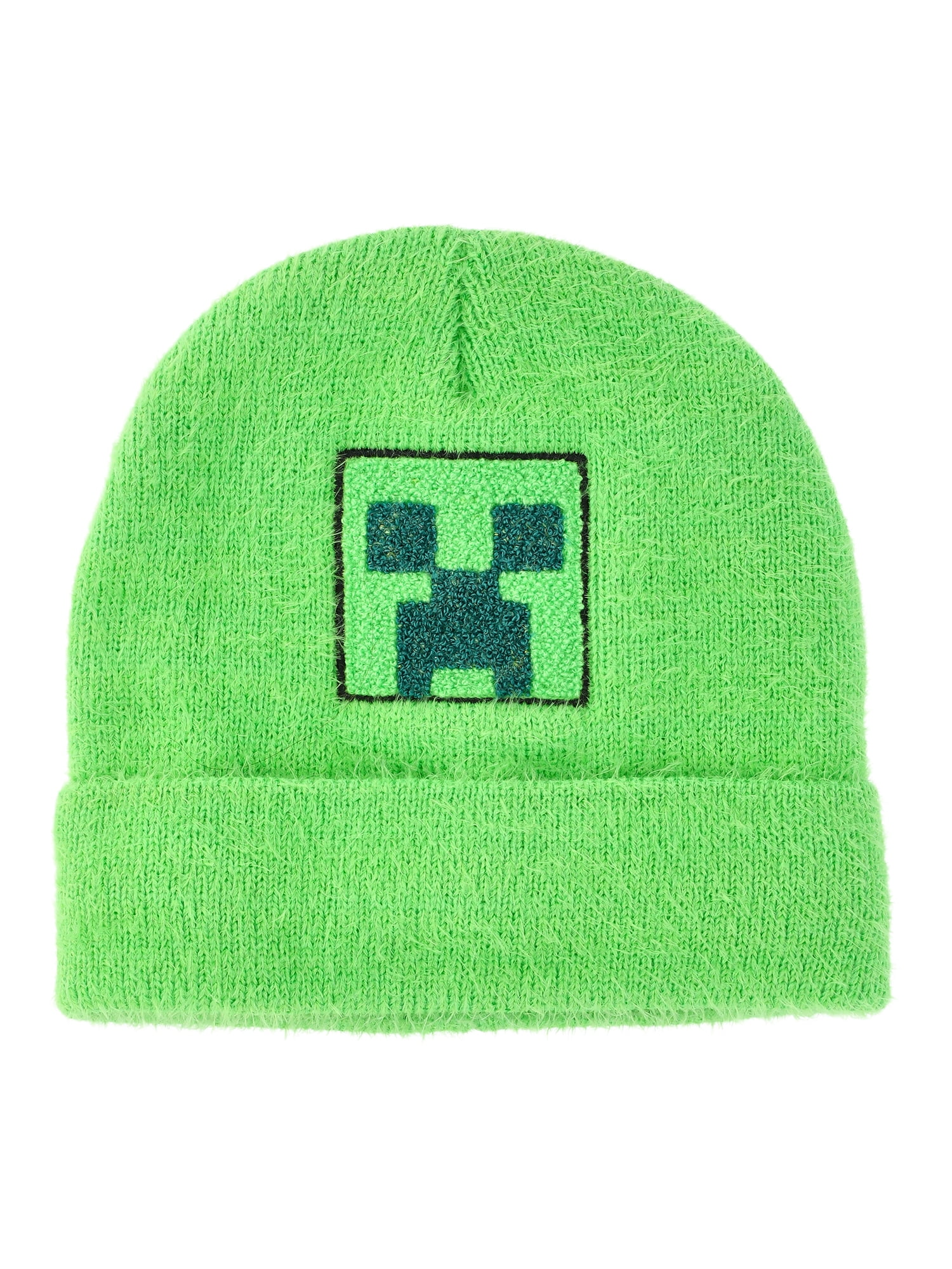 Minecraft Chenille Creeper Beanie Hat