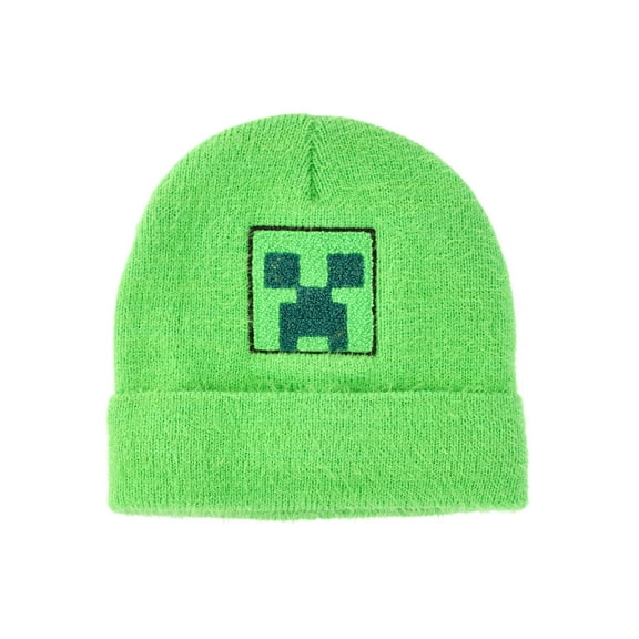 Minecraft Chenille Creeper Beanie Hat
