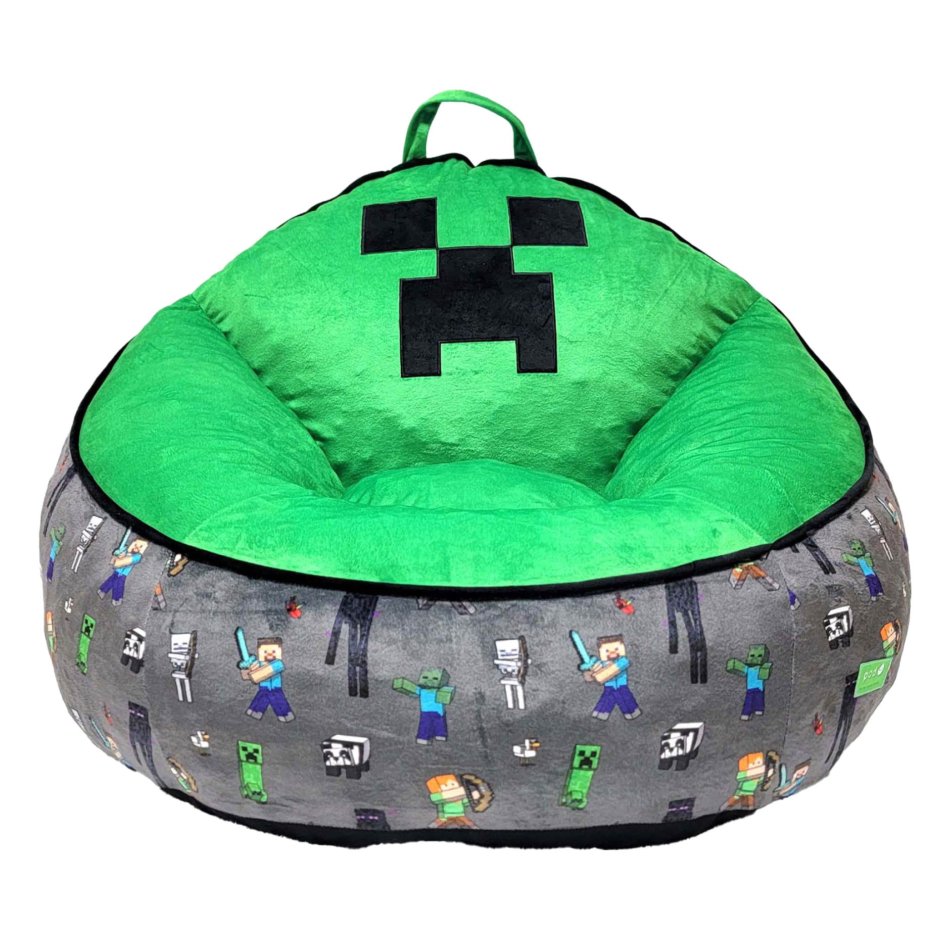 Minecraft Compressed Foam Lounge Chair, Green