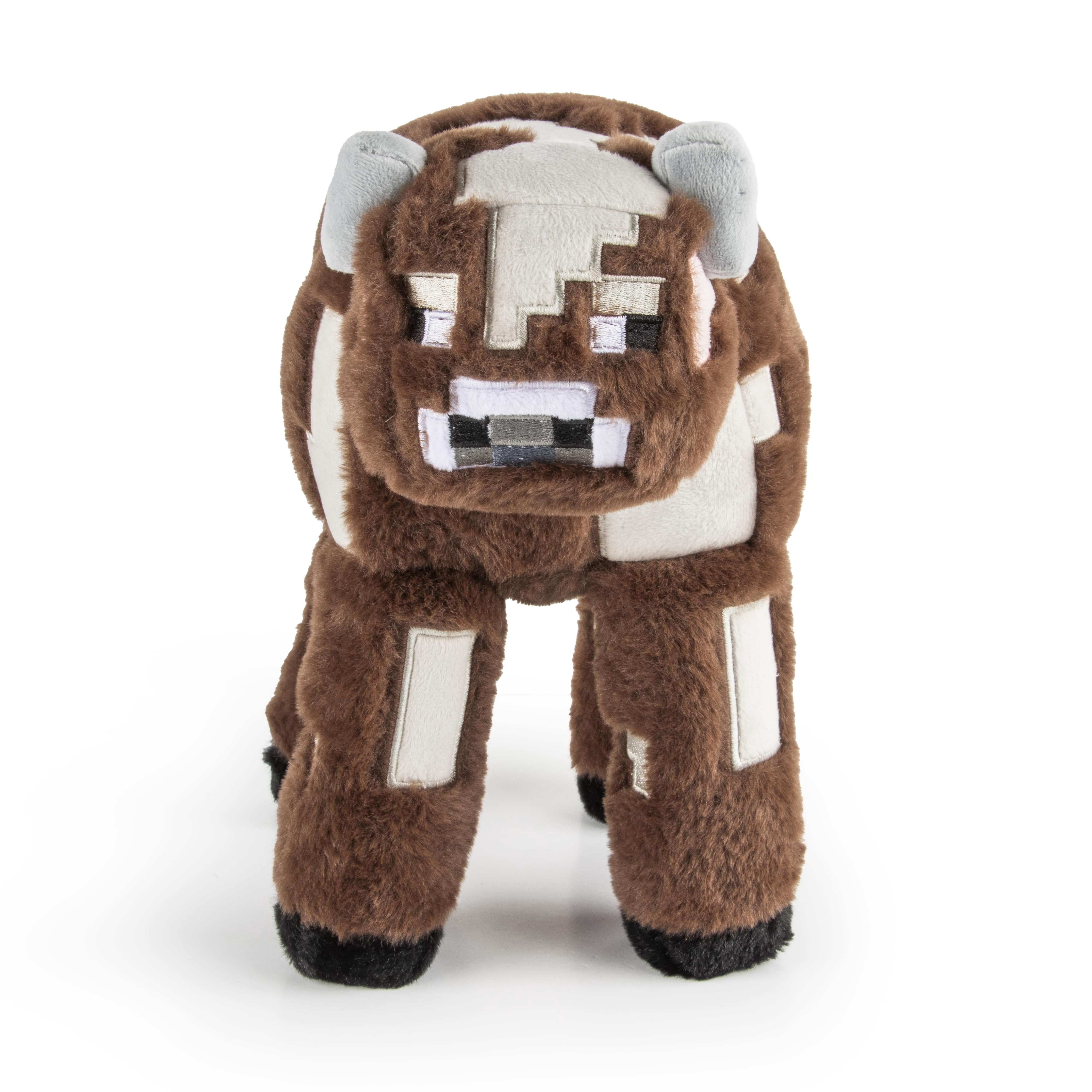 Minecraft Cow Furry Pillow Buddy, Polyester, Brown, Mojang