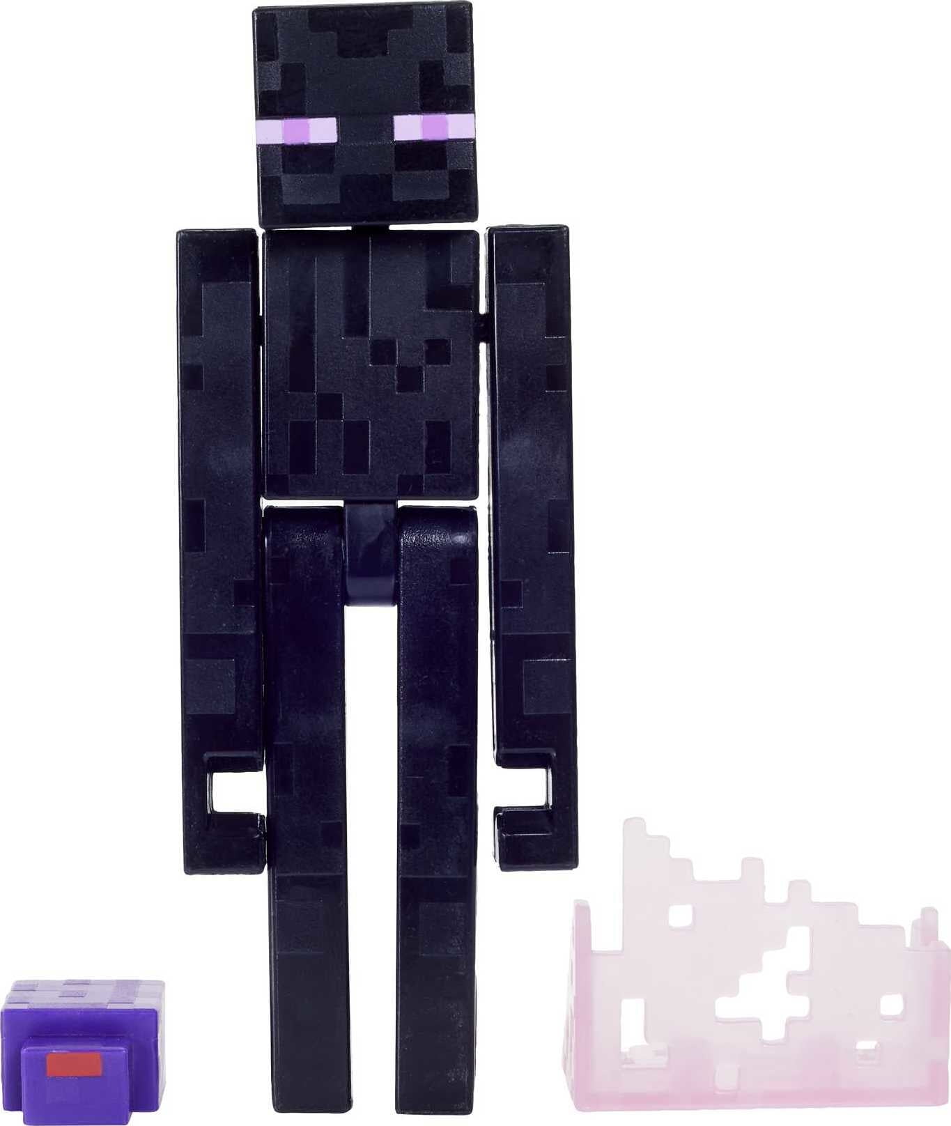 Minecraft Enderman Action Figure, 3.25-in, with 1 Build-a-Portal Piece –  Square Imports