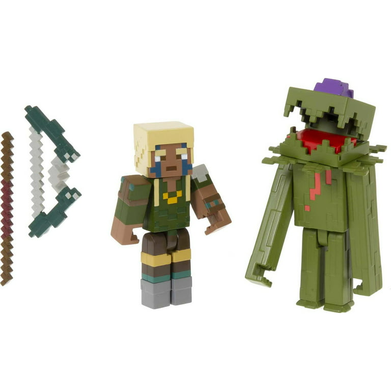 Minecraft Craft-a-Block 2-Pk Figures, Character Figures Based on