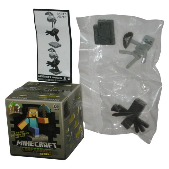 Minecraft Craftables Series 1 (2015) Jinx Mojang Spider Jockey Mini Figure