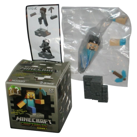 Minecraft Craftables Series 1 (2015) Jinx Mojang Steve Mini Figure