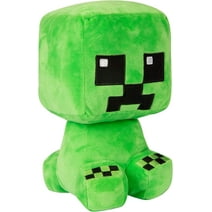 Minecraft Crafter Creeper Plush Stuffed Toy, Green, 10" Tall
