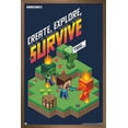 thumbnail image 1 of Minecraft - Create, Explore, Survive 2 Wall Poster, 22.375" x 34" Framed, 1 of 5