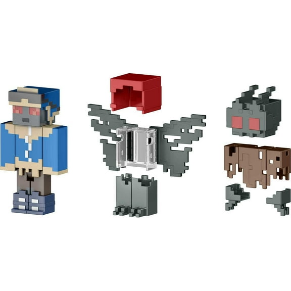 Minecraft Creator Series Camp Enderwood Moth Creature Action Figure & Accessories Pack, 3.25-in Scale