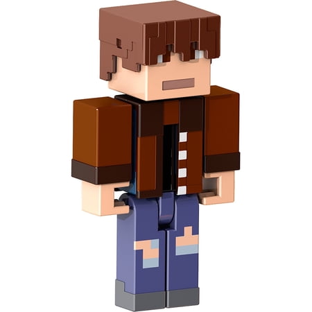 Minecraft Creator Series Camp Enderwood Ripped Jeans Action Figure & Accessories, 3.25-in Scale