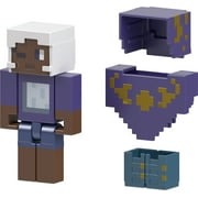 Minecraft Creator Series Camp Enderwood Stardust Poncho Action Figure & Accessories Set, 3.25-in Scale
