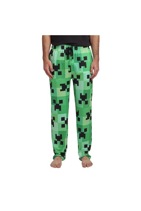 Minecraft Creeper All-Over Print Men's Sleep Pajama Pants